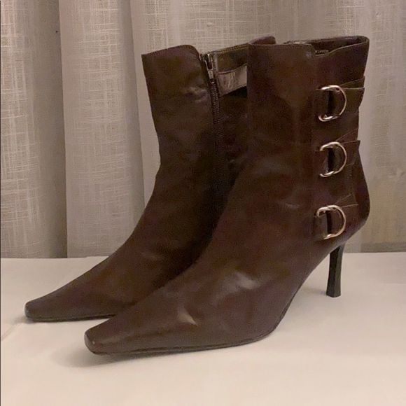 EUC Valerie Stevens Plum Boots 9 Val Flex - Picture 1 of 10